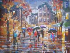 A-Rainy-Evening-36x48-acrylic-canvas-SOLD