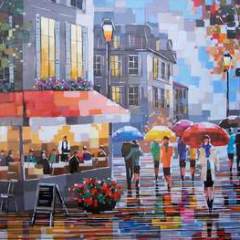 A-Walk-to-the-Bistro-40x60-acrylic-canvas-SOLD