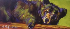 Anita McComas - Mini Bear Sam - 5 x 12" - acrylic / canvas