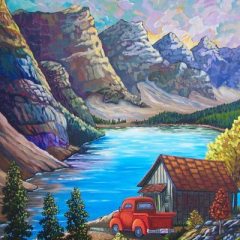 "A Weekend in the Rockies" 28x22 Acrylic/Canvas SOLD