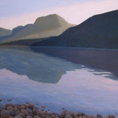 Days End, Mabel Lake - 20x24 - acrylic-canvas - SOLD