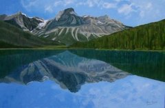 Emerald Lake - 20x30 - acrylic-canvas - SOLD
