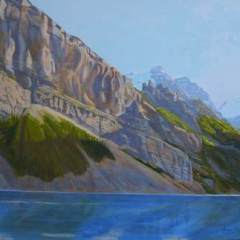 Fairview Mt., Lake Louise - 16x20 - acrylic-canvas - SOLD