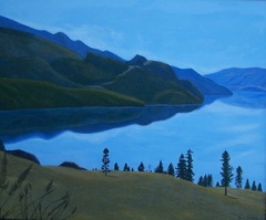 Kalamalka Lake - 20x24 - acrylic-canvas - SOLD