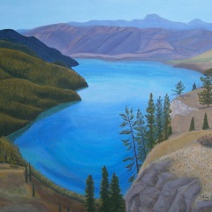 Ann Crook - Cosins Bay - Kal Lake Park - 20x24 - acrylic-canvas