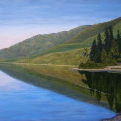 Ann Crook - Evening - Mable Lake - 20x30 - acrylic-canvas