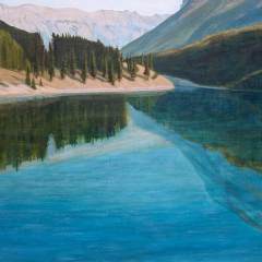 Ann Crook - Lake Minnewnaka - Banff - 20x30 - acrylic-canvas