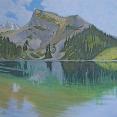 Ann Crook - Mount Williamson - Eva Lake - 20x30 - acrylic-canvas