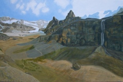 Ann Crook - Stanley Glacier - 20x30 - acrylic-canvas
