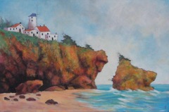Bortolo Marola - Colors of the Portuguese Coast - 24"x36" - Acrylic-Canvas
