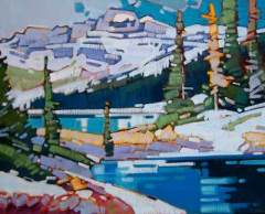 Alpine Warmth - Cameron Lake - 24x30 - oil-canvas - SOLD