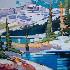Alpine Warmth - Cameron Lake - 24x30 - oil-canvas - SOLD
