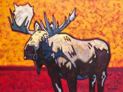 Moose - 36x48 - oil-canvas - unframed - SOLD