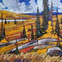 On the Road to Princeton - 22x28 - oil-canvas - SOLD