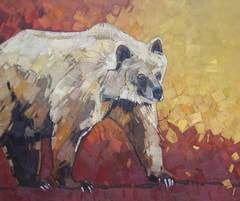 Territorial Grizzly - 30x60 - oil-canvas - SOLD
