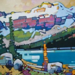 Cameron Lake Outlook - 22x28 - oil-canvas