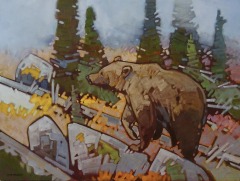 Cameron Bird - Lifting-Fog-Grizzly-36x48-oil-on-canvas