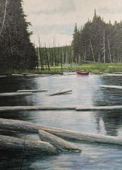 Chris MacClure - End Of The Lake - 40X30" - Acrylic on Canvas