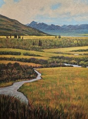 Chris MacClure - Golden Valley - 40X30 - Acrylic on Canvas
