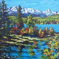 22Lake-Reflections-in-the-Rockies22-16x20-acryliccanvas-SOLD