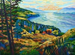 22Light-Reflected-on-Okanagan-Lake22-36x48-acryliccanvas-SOLD