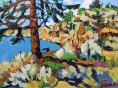 Christine Reimer - Ponderosa Pine Okanagan - 7.5 X 10" -  Acrylic / Paperboard