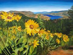Okanagan-Sunflowers-36x48-acrylic-canvas