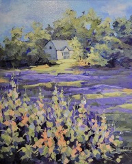 Dawn Brandel - Lavender Fields  -16X20" - Acrylic / Canvas