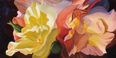 Don Berger - Waltz of the Roses - 36" x 72" - $5300