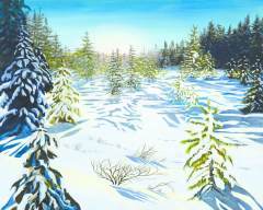 "Winter Twilight" 24x30 Acrylic/Canvas SOLD