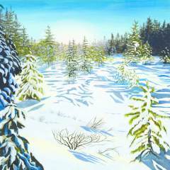 "Winter Twilight" 24x30 Acrylic/Canvas SOLD