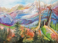Mountain Plateau - 30 x 40 - Oil on Canvas  Jane Appleby