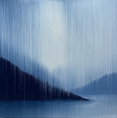 Gabrielle Strong - Tranquil Waters IV - 12x12" - Oil on Wood Panel