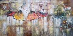 "Dancers" 24x48 Acrylic/Canvas SOLD