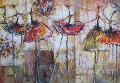 "On Our Toes" 24x48 Acrylic/Canvas SOLD