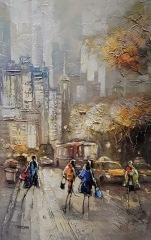 Irene Gendelman  - New York Moment - 36" x 24-  $2800 - Acrylic/Canvas