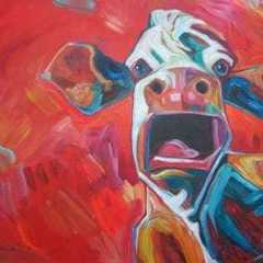 "Cow" 36x48 Acrylic/Canvas SOLD