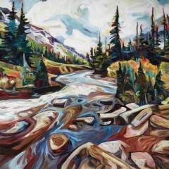 "Marble Lake" 48x48 Acrylic/Canvas SOLD