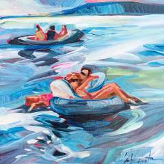 "Summer on the Lake" 12x12 Acrylic/Canvas