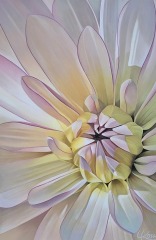 Laurie Koss - Dahlia-9 - 36 x 24" - Acrylic on Canvas