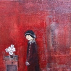 "Flowers, Please" 6x8 Acrylic/Canvas SOLD