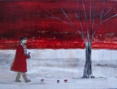 "The Winter Garden" 9x12 Acrylic/Canvas SOLD