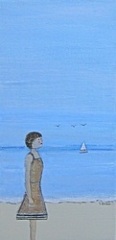 "To Go Swimming" 12x6 Acrylic/Canvas SOLD