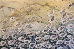 Maya Eventov - In Full Bloom - 40 X 60 - Acrylic / Canvas