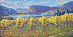 Michael Jell - Blue Mountain Winery - 28" x 56" – Oil / Canvas