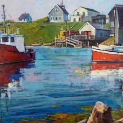 View of Peggy's Cove - 18x24 - acrylic/canvas - SOLD