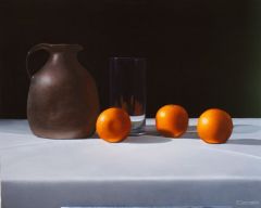 Orange-Amigos-24x30-Oil-Canvas-3500-Framed