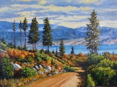 Ron Hedrick - Okanagan Vista - 36 X 48  - Oil / Canvas