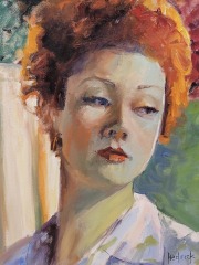 Ron Hedrick - A Classic Redhead - 16 x 20 - Oil / Canvas