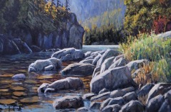 Ron Hedrick - Boulder Gully - 24 x 36 - Oil / Canvas